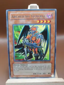 LP Yugioh Archfiend General FOTB-EN019 Rare Unlimited Ed - Image 1