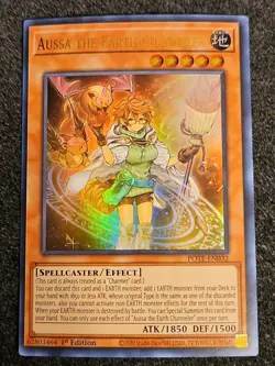 Yugioh Aussa the Earth Channeler POTE-EN032 Ultra Rare 1st Ed NM - Image 1