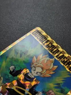 Dragon Ball Z Amada Double Gold Laser Card WGL 2 Seal Type Used - Image 2