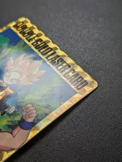 Dragon Ball Z Amada Double Gold Laser Card WGL 2 Seal Type Used - Image 3