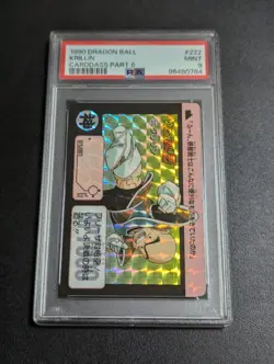 Dragon Ball Carddass Main Edition No 222 Krillin PSA 9 Collectible Card - Image 1