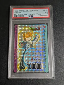 Dragon Ball Z Trunks PSA 7 Cardboard Type Card No 635 Used - Image 1