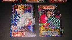 Dragon Ball GT Carddass Prism Card Set of 5 Goku Pan Trunks Gohan Used - Image 3
