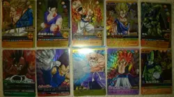 Dragon Ball Data Carddass Super Rare 10 Card Set Used - Image 1