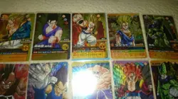 Dragon Ball Data Carddass Super Rare 10 Card Set Used - Image 2