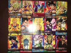 Dragon Ball Data Carddass Promo Card Set of 15 Unused Good Condition - Image 1