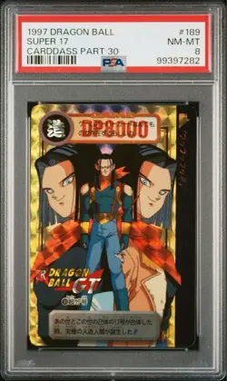 Dragon Ball Carddass PSA 8 Kira Card Android 17 GT 1997 BANDAI - Image 2