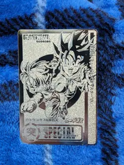 Dragon Ball Carddass Silver Card 1 Billion Rare Overseas 80s Used - Image 1