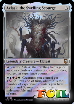 Azlask the Swelling Scourge 005 MTG Commander M3C Mythic NP Foil - Image 1