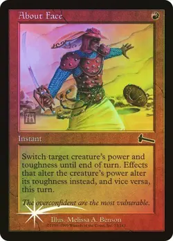 Urza's Legacy MTG FOIL About Face Magic - Image 1