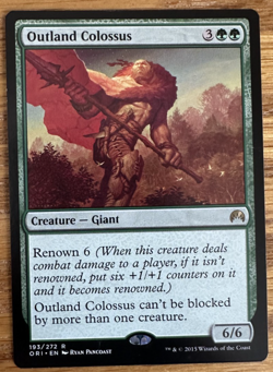 MTG Magic Origins, Outland Colossus - Light Played - Image 1