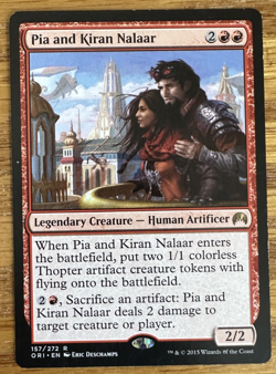 MTG Magic Origins, Pia and Kiran Nalaar -Light Played - Image 1