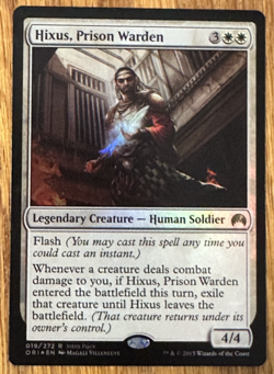MTG Magic Origins, Hixus, Prison Warden - Intro Pack Foil Light played - Image 1