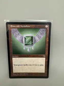 Magic Mtg Tempest Emerald Medallion near mint - Image 2