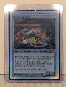 MTG HOLIDAY FOIL PROMO CARD 2013- STOCKING TIGER- NEVER PLAYED - Image 1