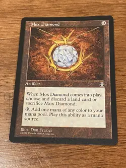 Mox Diamond Magic Card Stronghold MTG Reserved List - Image 1