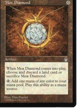 Mox Diamond Magic Card Stronghold MTG Reserved List - Image 2