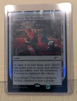 MTG HOLIDAY FOIL PROMO CARD 2014- MISHRA'S TOY WORKSHOP- NEVER PLAYED - Image 1