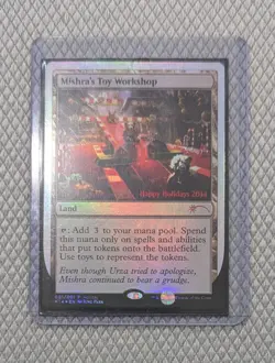 MTG HOLIDAY FOIL PROMO CARD 2014- MISHRA'S TOY WORKSHOP- NEVER PLAYED - Image 2