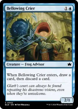 MTG Bellowing Crier BlumBurrow Common Creature Frog Advisor - NM - Image 1