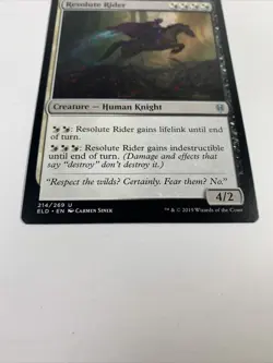 1x Resolute Rider - NM English MTG -Throne of Eldraine - Image 2