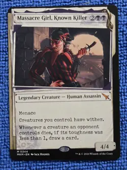 MTG 1x Massacre Girl, Known Killer (Showcase) Murders at Karlov Manor 344 - Image 1