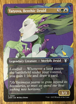 MTG Commander Masters, Tatyova, Benthic Druid - Borderless - Image 1