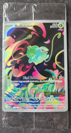 BULBASAUR 2025 Pokemon Mega Evolution STAMPED PROMO 133 Illustration Rare SEALED - Image 1