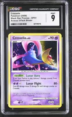 CGC 9 MINT Cresselia 2009 Black Star Promos DP51 Holo Pokemon Card - Image 1