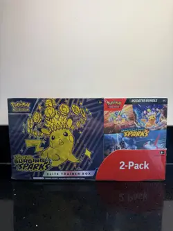 Pokemon SURGING SPARKS Elite Trainer Box Etb & Booster Bundle Costco 2 Pack - Image 1