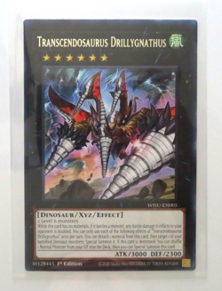 Yugioh Card Transcendosaurus Drillygnathus WISU-EN005 1st Edition Rare Near Mint - Image 1