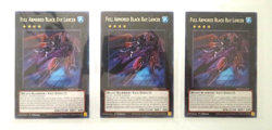 3x Yugioh Card Full Armored Black Ray Lancer MZMI-EN054 1st Edition Rare NM - Image 1