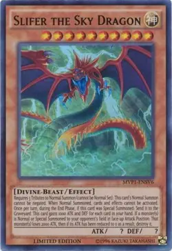 Yugioh! MP Slifer the Sky Dragon - MVP1-ENSV6 - Ultra Rare - Limited Edition Mod - Image 1