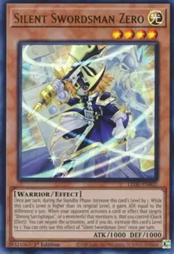 Yugioh! MP Silent Swordsman Zero - LEDE-EN002 - Ultra Rare - 1st Edition Moderat - Image 1