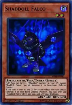 Yugioh! MP Shaddoll Falco - BLHR-EN080 - Ultra Rare - 1st Edition Moderately Pla - Image 1