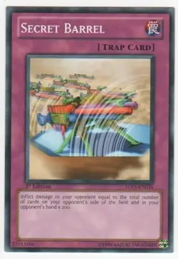 Yugioh! MP Secret Barrel - 5DS3-EN034 - Common - 1st Edition Moderately Played, - Image 1