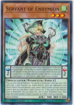 Yugioh! MP Servant of Endymion - SR08-EN004 - Common - 1st Edition Moderately Pl - Image 1
