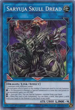 Yugioh! MP Saryuja Skull Dread - EXFO-EN048 - Secret Rare - 1st Edition Moderate - Image 1