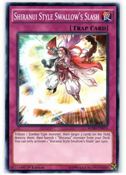 Yugioh! MP Shiranui Style Swallow's Slash - BOSH-EN075 - Common - 1st Edition Mo - Image 1