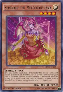 Yugioh! MP Serenade the Melodious Diva - NECH-EN005 - Common - 1st Edition Moder - Image 1