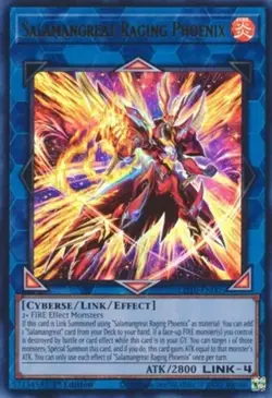 Yugioh! MP Salamangreat Raging Phoenix - LD10-EN005 - Ultra Rare - 1st Edition M - Image 1