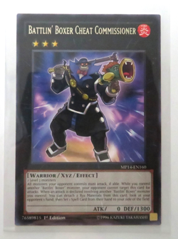 Yugioh Card Battlin' Boxer Cheat Commissioner MP14-EN160 1st Edition Rare NM - Image 1