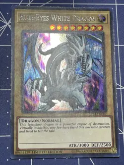 Yu-Gi-Oh Blue-Eyes White Dragon Limited Edition Card CT14-EN002 LP-MP - Image 2