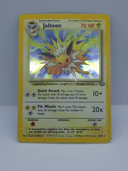 HP Condition Jolteon Holo Rare Jungle 4/64 Pokemon Card - Image 1