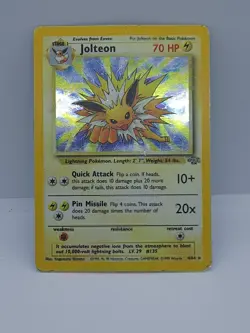 HP Condition Jolteon Holo Rare Jungle 4/64 Pokemon Card - Image 2