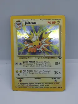 HP Condition Jolteon Holo Rare Jungle 4/64 Pokemon Card - Image 5