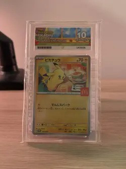 Pokemon Cards - ACE 10 Pikachu 020/M-P - JPN McDonalds Promo Burgerchu - PSA - Image 1