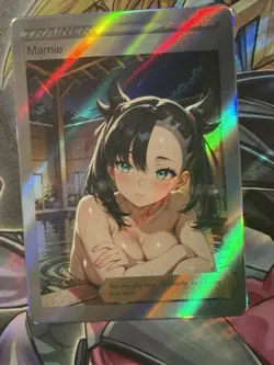 Pokemon Marnie Anime Waifu Custom DIY Trainer Art Sexy Pokemon card - Image 1