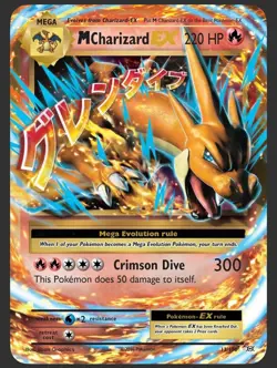 Pokemon TCG M Charizard EX 13/108 Evolutions 2016 Holo Ultra Rare Card mp - Image 1