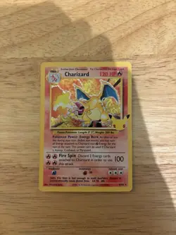 Pokemon TCG Charizard 4/102 Celebrations: Classic Collection Holo Card - NM - Image 1